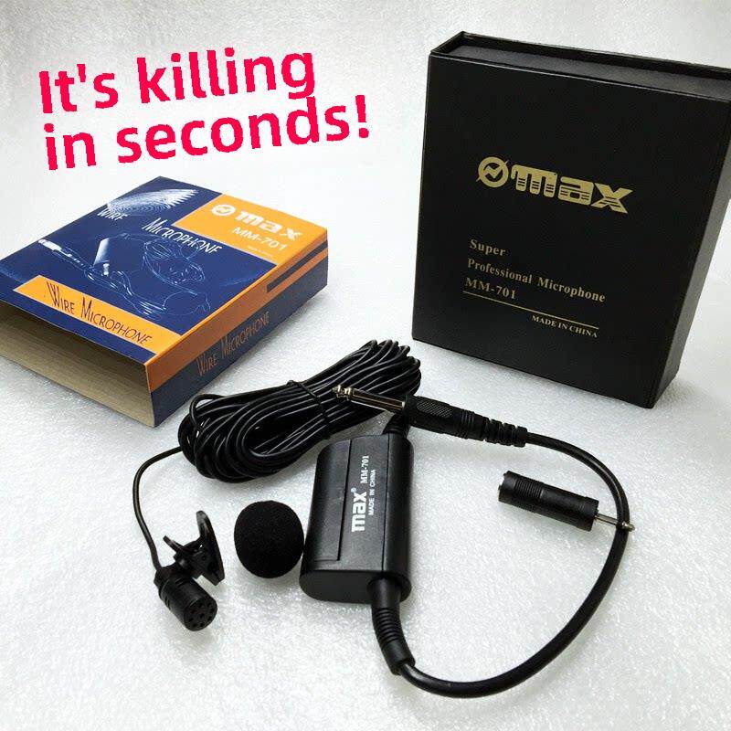 萨克斯5米/10米有线领夹电容式麦克风娱乐舞台表演乐器拾音器话筒