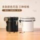 不锈钢咖啡豆密封罐带排气阀密封罐储存罐茶叶罐奶粉罐防潮罐磨砂