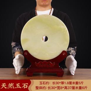 正品 饰品新房乔迁业居 天然青玉石平安扣摆客厅家酒柜件办公室开装