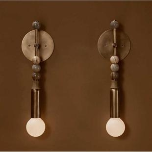 Apparatus复古设计样板房壁灯茶室卧室床头吧台酒店走廊洞石装饰