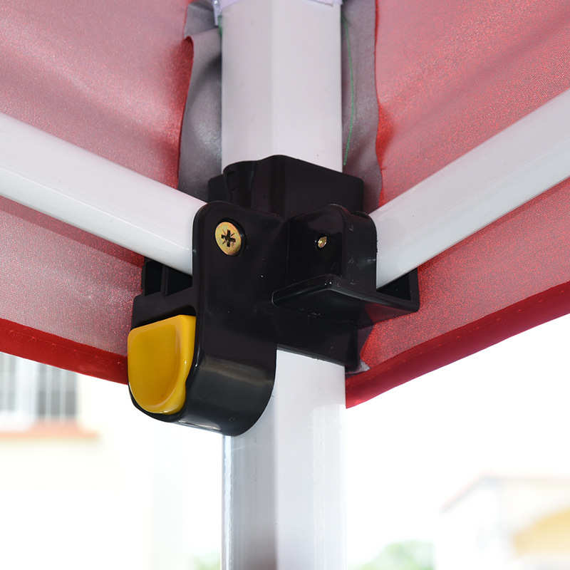 批发3*3米自动架广告帐篷 户外摆摊遮阳红色帐篷展销折叠帐篷