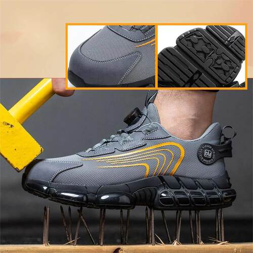 Rotary Buckle Work Sneakers Protective Shoes Safety Industri