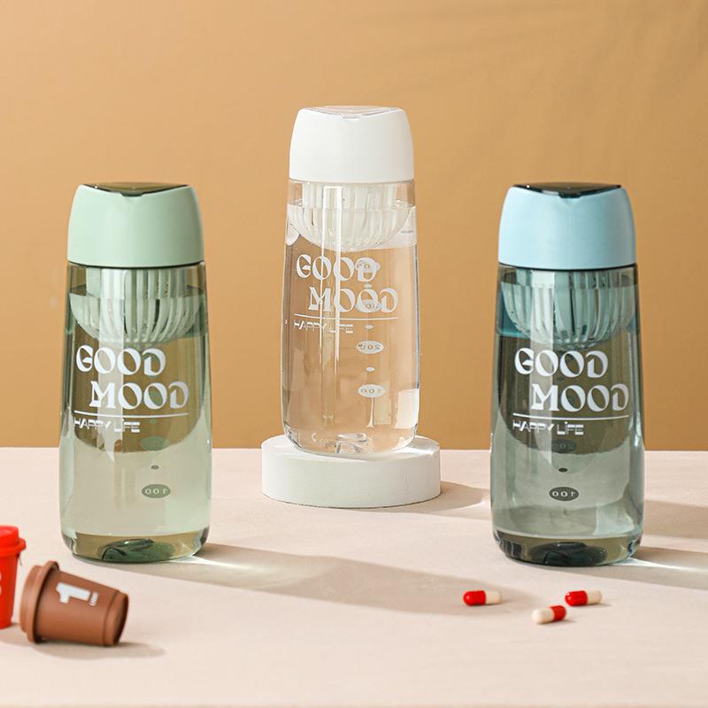 简约塑料水杯夏季网红款耐高温可爱便携小巧男生女防摔夏天茶杯子
