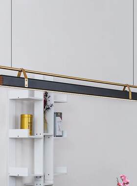 设计师意式极简吊灯具现代简约轻奢吧台岛台灯餐厅茶室一字长吊灯