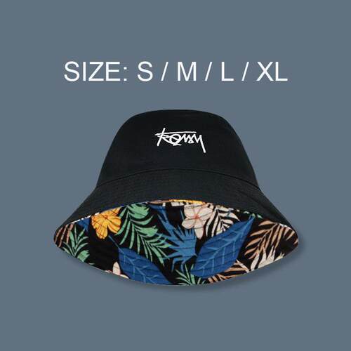 Big Head XL Size Letter Bucket Hat for Men Double-Sided Wome