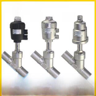 304不锈钢气动焊接高温蒸汽角阀座阀y形角阀座阀Dn15