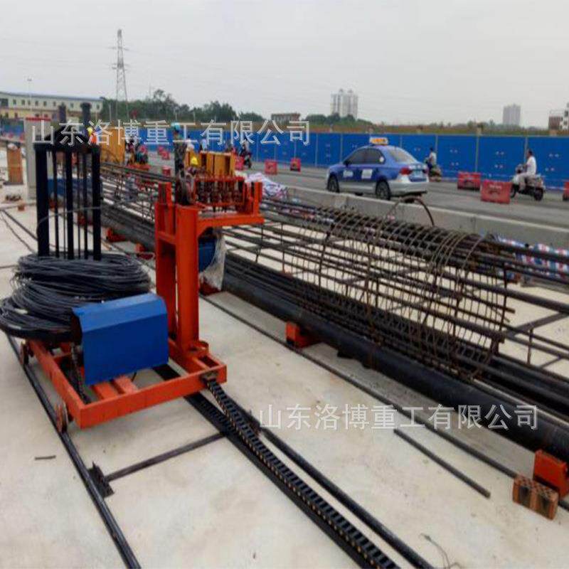 建筑行业圆形钢筋笼绕筋机跨海大桥深孔桩缠筋机半自动绑筋机