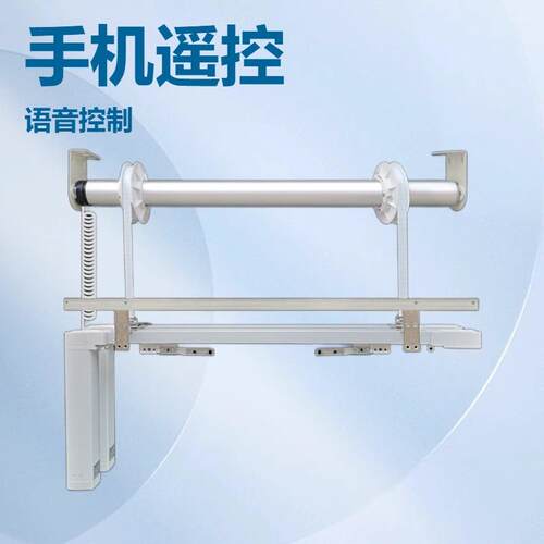 电动升降窗帘机遥控智能自动上下窗帘别墅复式楼高窗会标舞台吊旗