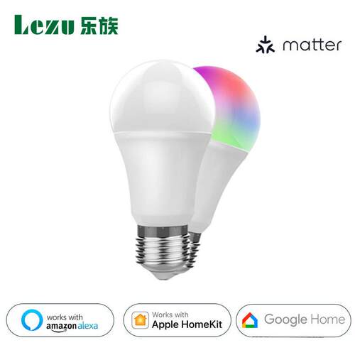 matter协议app跨平台wifi球泡灯homekit远程控制E27七彩智能灯泡