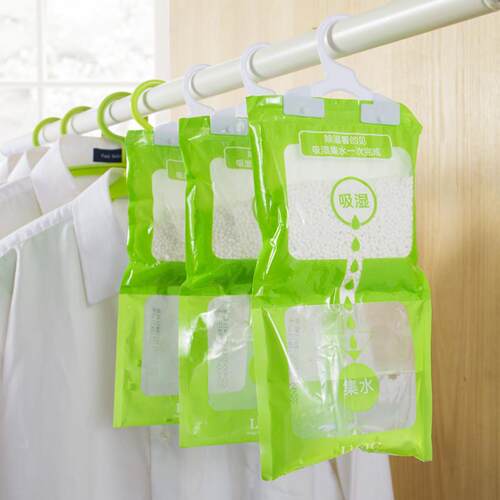 Clothes Hanger Style Wardrobe Moisture Absorbing Bag, Water