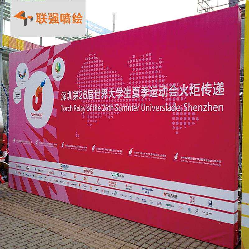 深圳厂家制作活动展会背景板签到墙 婚庆舞台搭建热镀锌方管桁架