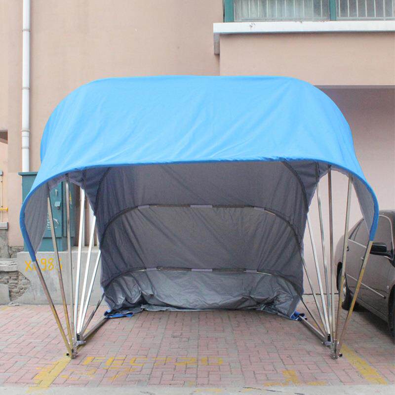 半自动移动折叠简易式车库防雨防晒防尘汽车停车棚雨棚户外遮车蓬