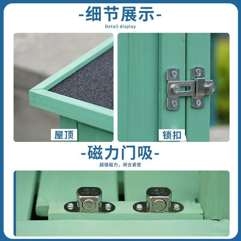 户外收纳柜院活箱花园小号工具庭房动台防水防晒室外阳储F8J5TSJ