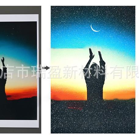 冷裱银金葱膜素面玻璃碎雪花星星爱心镭射膜贴不干胶耐高温标签