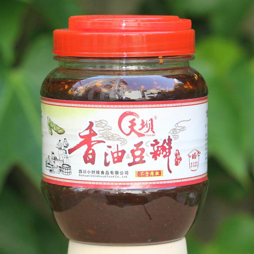 香油豆瓣 蚕豆瓣蚕豆酱炒菜专用调味酱 老人小孩不吃辣 家用1斤装