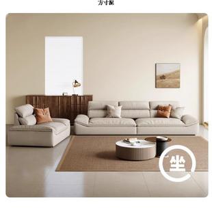 户意式 简极简帆船沙发客厅妃大小型现代约见详情麂皮绒贵位沙发超