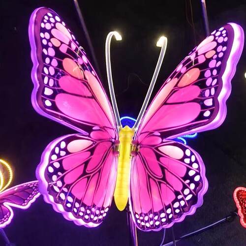 LED户外仿真蝴蝶灯公园景观灯亮化装饰昆虫防水动态蝴蝶动物灯