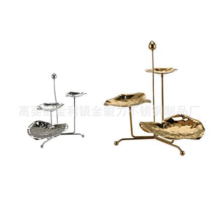 锤印五头荷花形盘架餐厅点心架自助餐糕点架KTV小食架茶歇食物盘