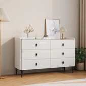 意式 轻奢五六八斗柜实木卧室收纳柜现代简约高级客厅皮质储物柜