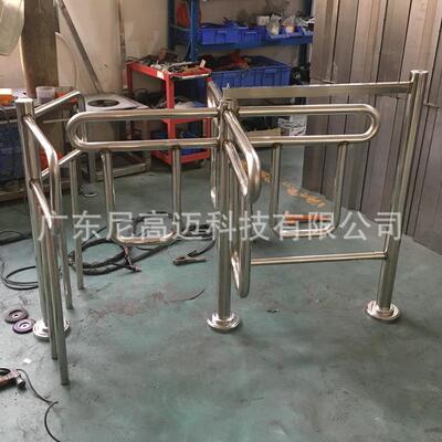 防钻单向转闸门游乐景区超市人行半高单项门不锈钢手动十字旋转扎