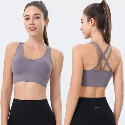 Large size cross sports bra, yoga, running, fitness, no
