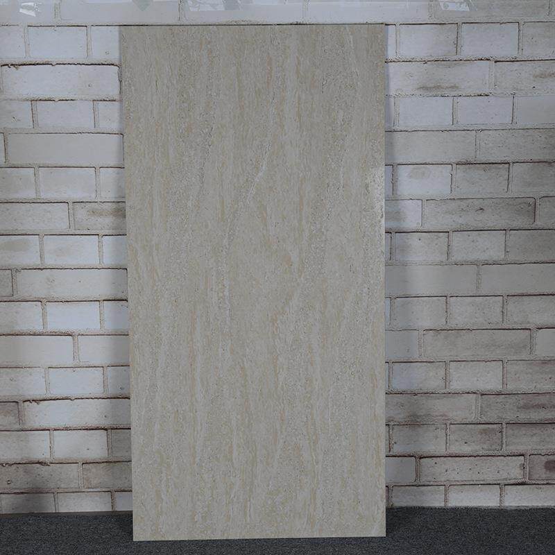 新款直销600x1200洞石抛光砖白色大洞洞石瓷砖酒店别墅工程园林景