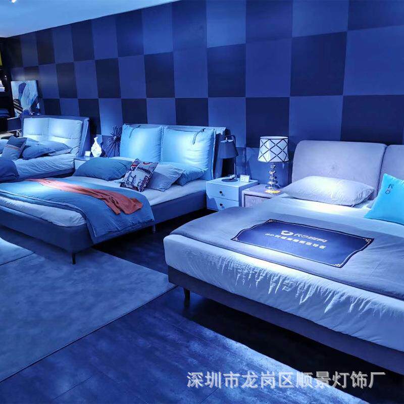led吸顶射灯光软床专用灯展厅海洋主题酒店鱼缸高清蓝光30W轨道灯