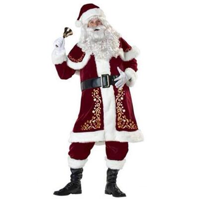 M-XXXXL Plus Size Mens Christmas Clothing Santa Claus Set
