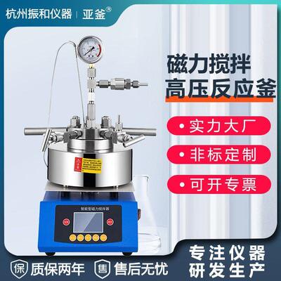 磁力搅拌高温高压反应釜不锈钢高压反应釜实验室高温消解氢化罐