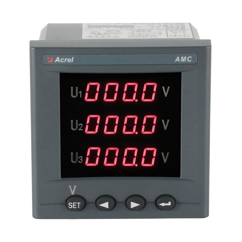 安科瑞AMC96 数码管显示 三相电流电压表 面板安装