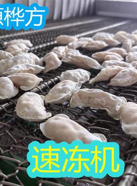 水晶虾饺隧道速冻机面食隧道式冷冻设备豆沙包奶黄包冻机