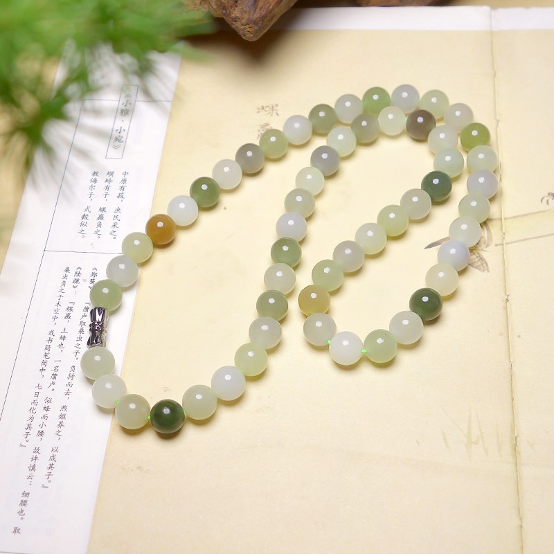 多宝项链【相伴一生】和田玉妈妈链 随机择优发货5234