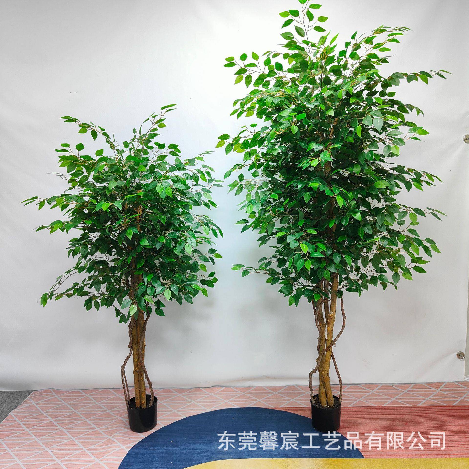 仿真榕树真木杆迷你榕树盆栽小叶榕仿真绿植仿真树室内装饰假绿植