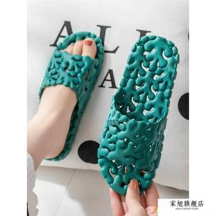 2026新款浴拖鞋 防滑有孔漏镂空男女淋浴夏天家用洗澡速干软底透