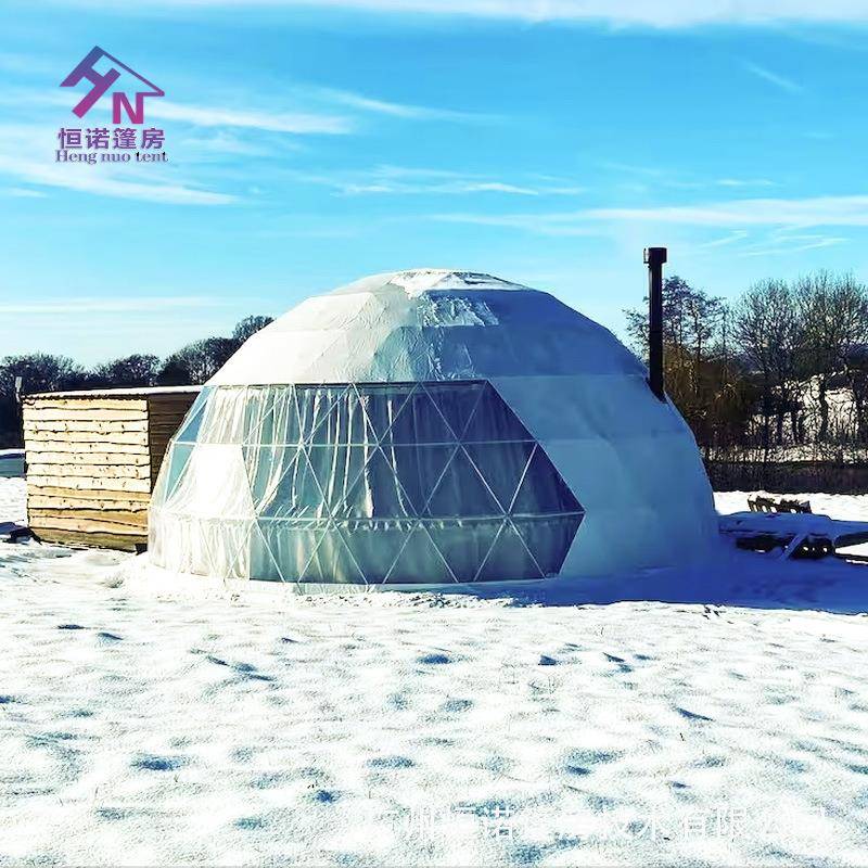 厂家供应户外网红8米7米圆顶帐篷星空酒店帐篷球形帐篷DomeTent