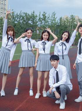 韩版学院风秋季学生校服班服套装初高中毕业校园风学生装女生裙子
