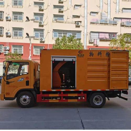 国六物料粉车作园林树枝垃圾废碎弃粉物粉碎LAU车木质农物秸秆碎