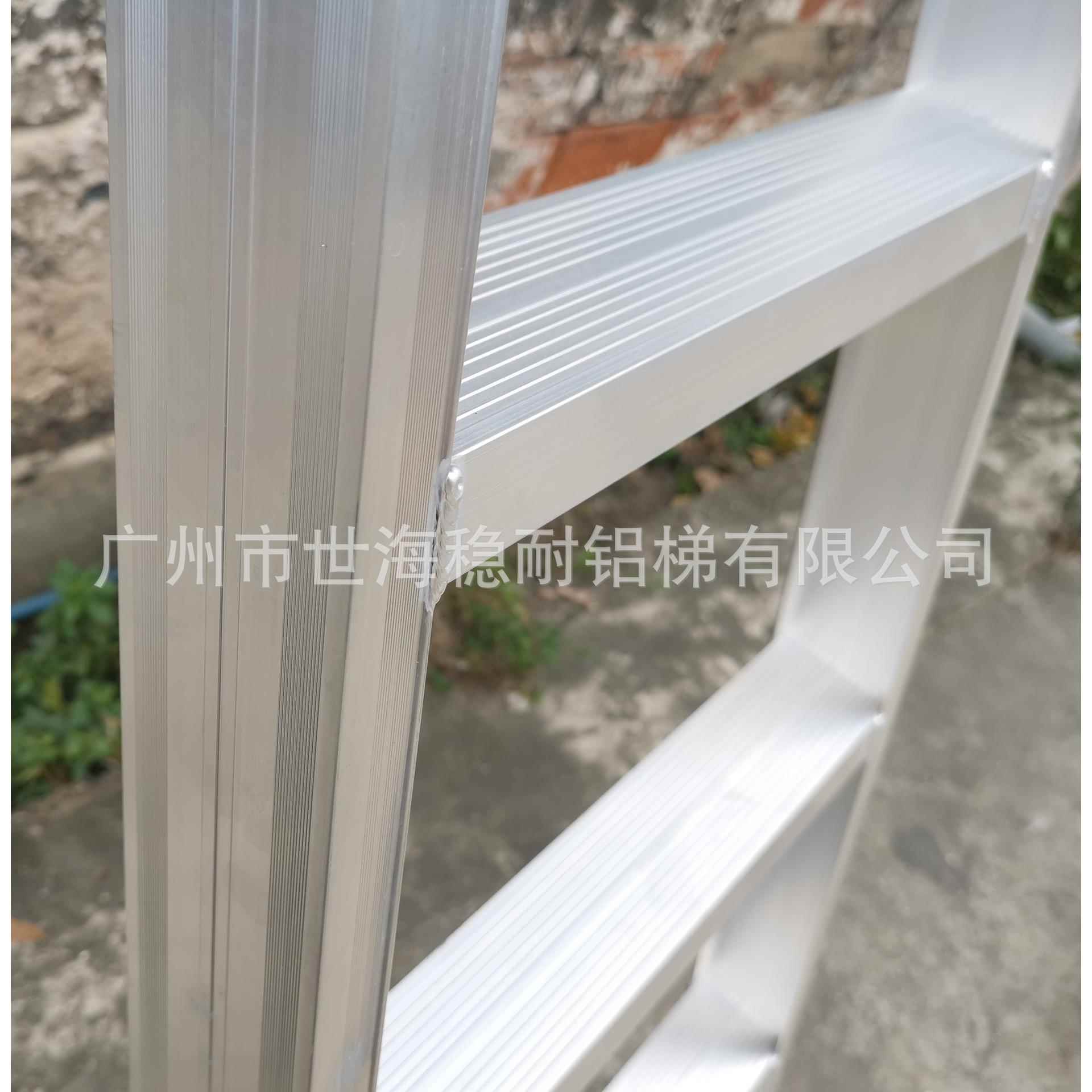 阁楼梯单边梯一字梯直梯单侧梯铝焊梯家用上下楼可带钩子加宽加厚