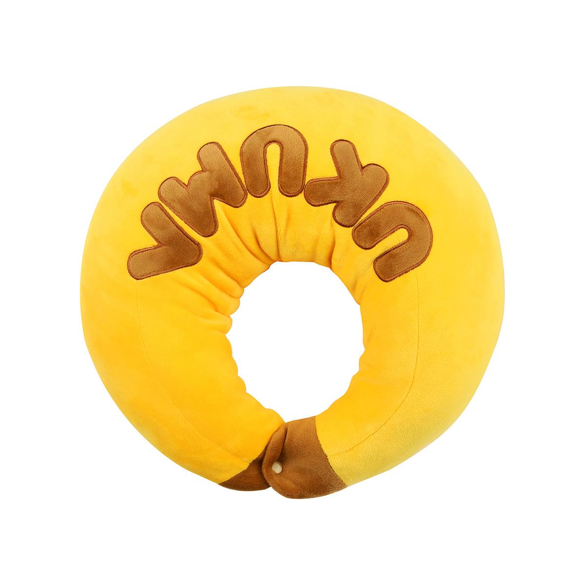 MMLAB UKUMA香蕉熊系列香蕉形抱枕午睡旅行颈枕毛绒玩具