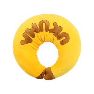 MMLAB UKUMA香蕉熊系列香蕉形抱枕午睡旅行颈枕毛绒玩具