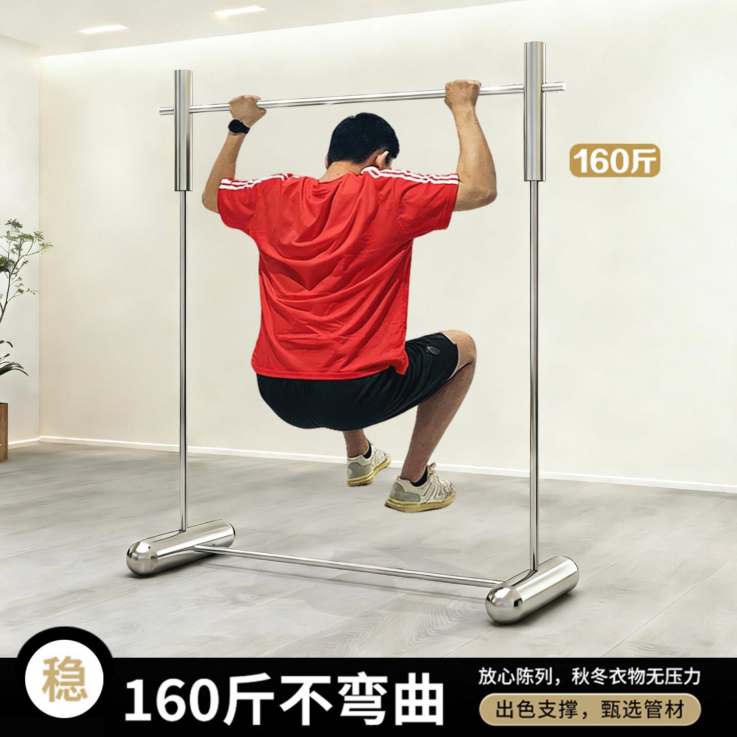 服装店展示架加粗不锈钢落地式挂衣架男女装店中岛陈列道具货架