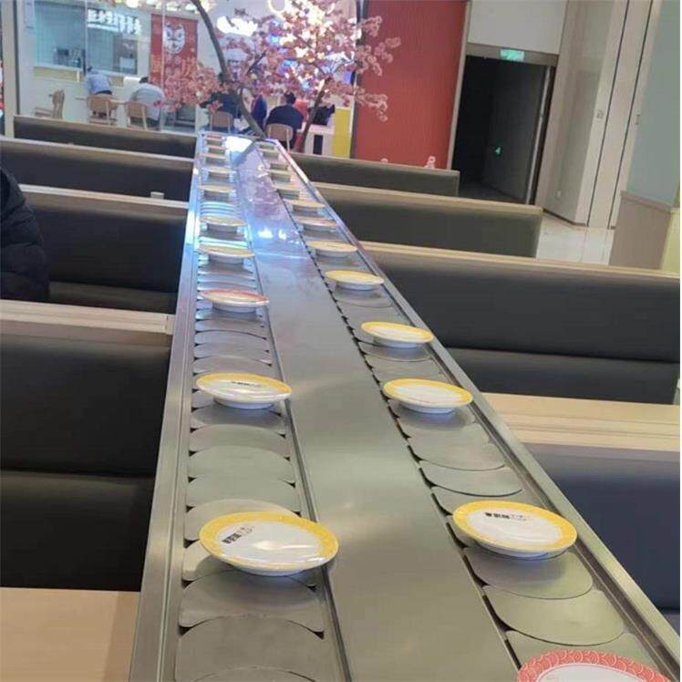 供应自助回转寿司传送带设备输送机旋转火锅欢迎咨询耐腐蚀