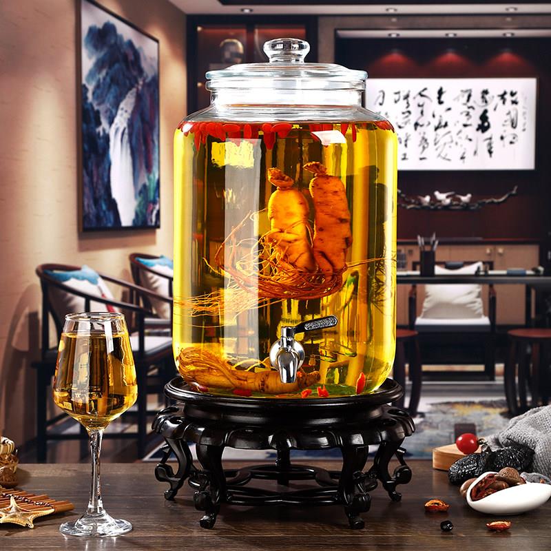 无铅加厚泡酒坛子玻璃泡酒瓶家用人参果酒专用泡酒坛酒罐简约空瓶