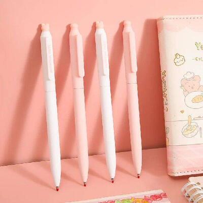 4pcs/set Cute Erasable Gel Pen Kawaii Cartoon Cat Pad