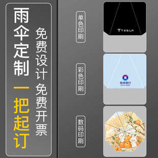 16骨三折自动黑胶遮阳伞防晒大号商务伞晴雨定制太阳伞折叠广告伞