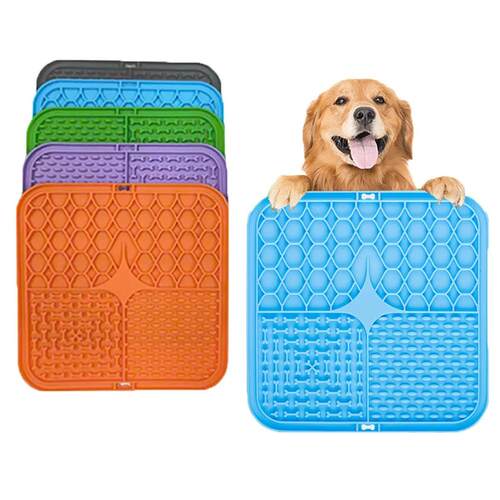 Dog Licking Mat Slow Food Mat Drizzling Licking Pad Suction