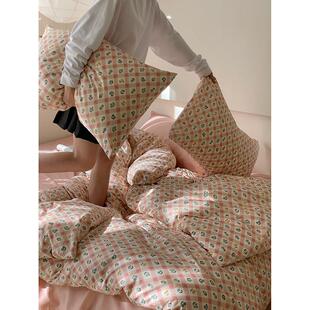 覆古小碎花纯棉被套单件160x210单双人180x220全棉被罩150x200