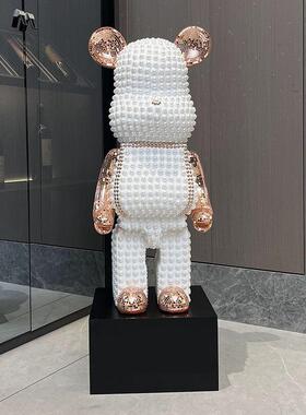 德式轻奢卡通暴力熊存钱罐客厅家居简约电视柜大号落地装饰品摆件