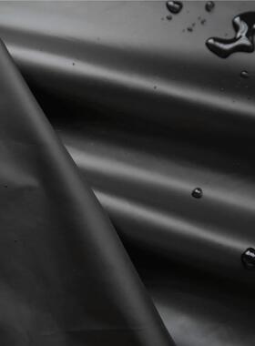 高密黑色亮面羽绒服专用布料面料高档儿童面料油面压光防水布料