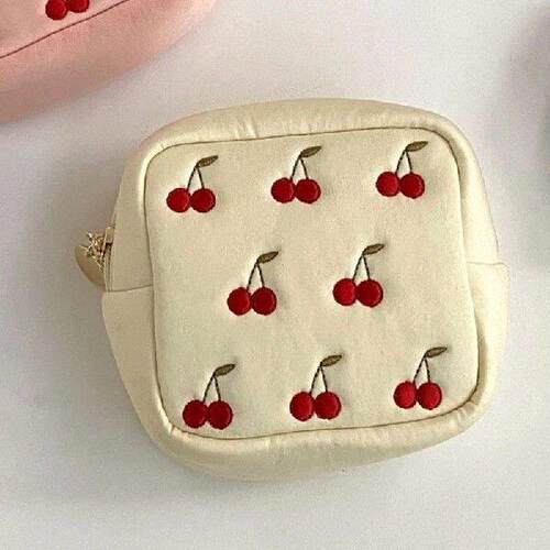Cherry Cosmetic Bag Advanced Simple Portable Large-Capacity